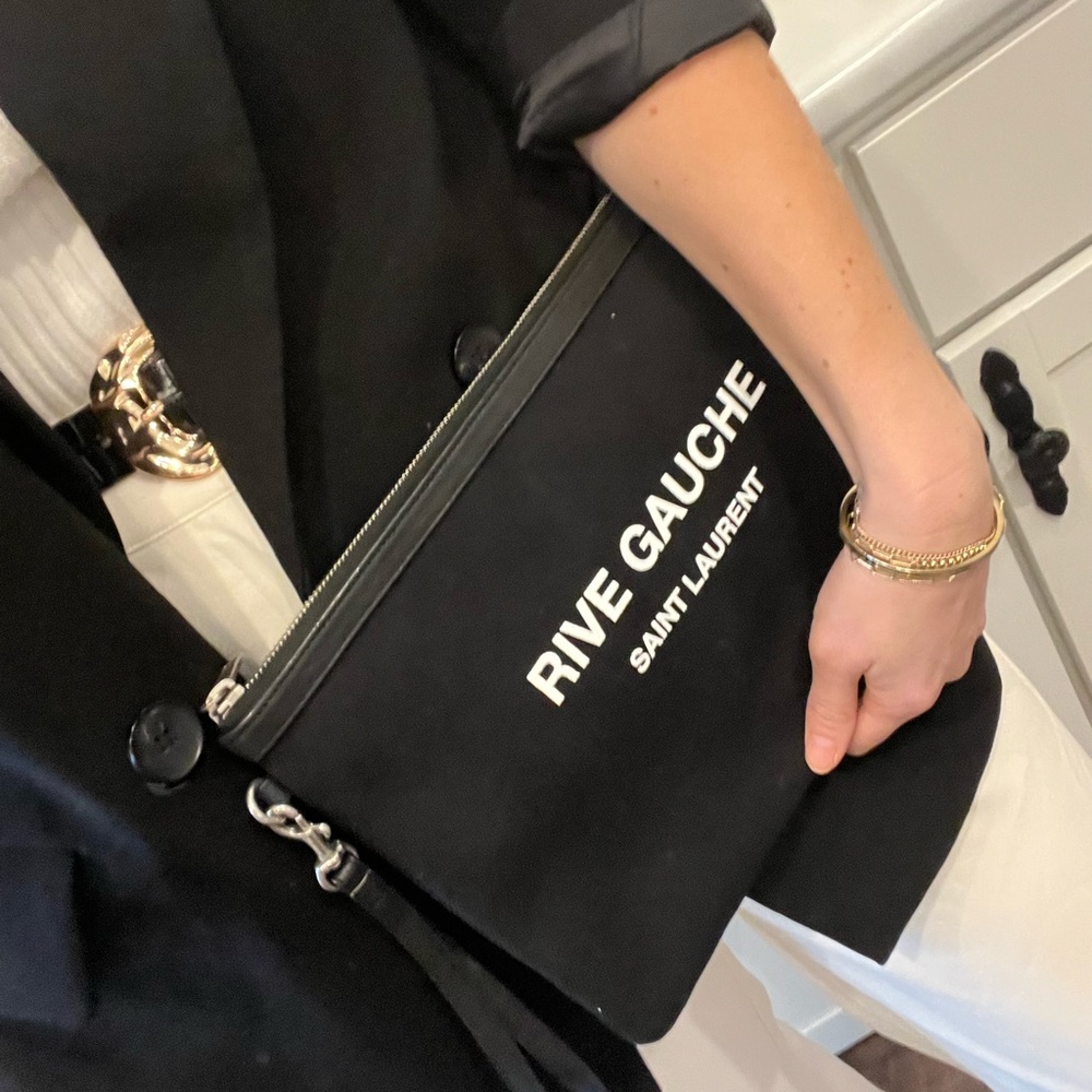 Auth YSL Rive Gauche Pouch